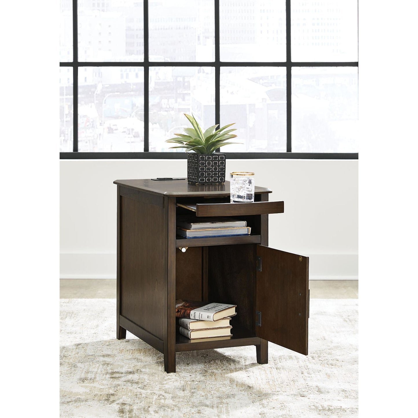 Table d'appoint Devonsted Chair - Marron foncé