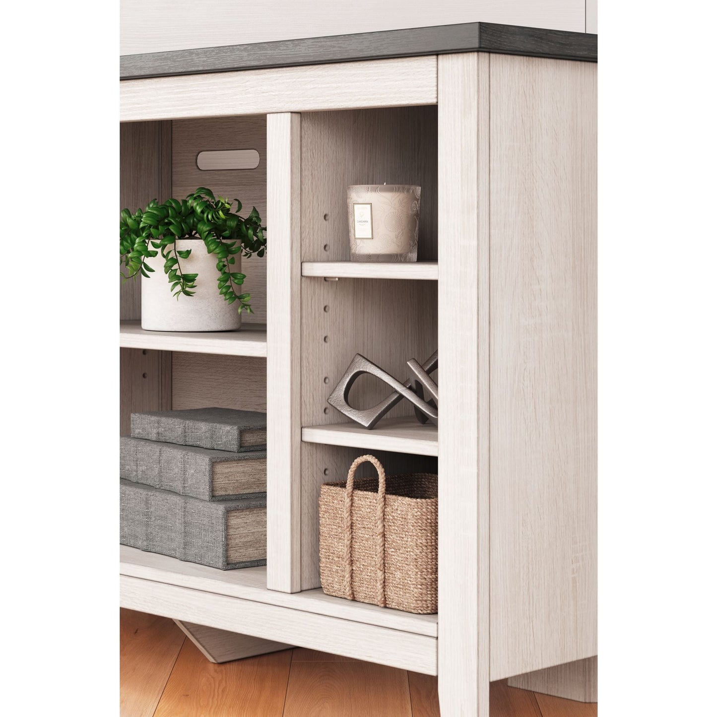 Meuble TV d'angle Dorrinson - Bicolore