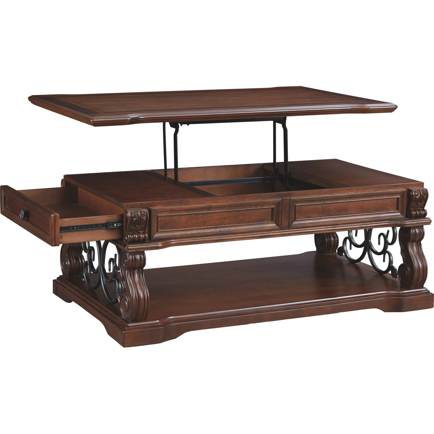 Table basse Alymere - Brun rustique