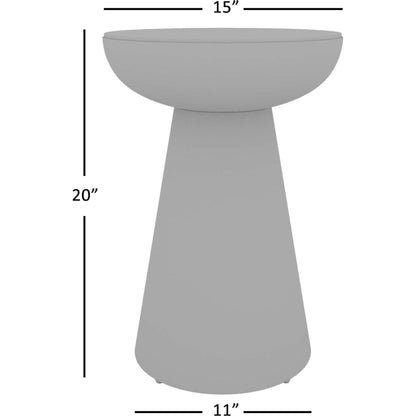 Table d'appoint Circularity - Blanc et bronze