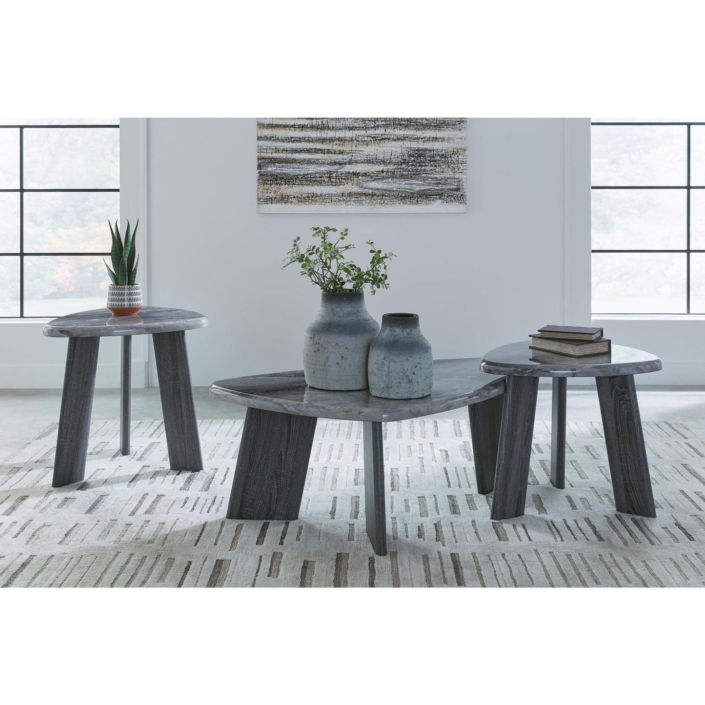 Tables Bluebond (lot de 3) - Gris