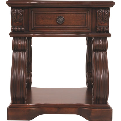 Table d'appoint Alymere - Brun rustique