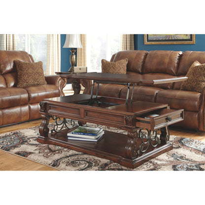 Table basse Alymere - Brun rustique