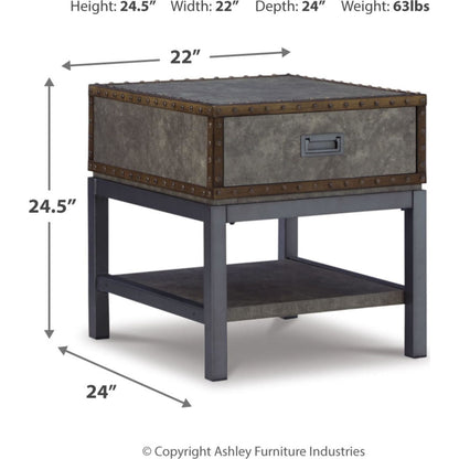Table d'appoint Derrylin - Marron