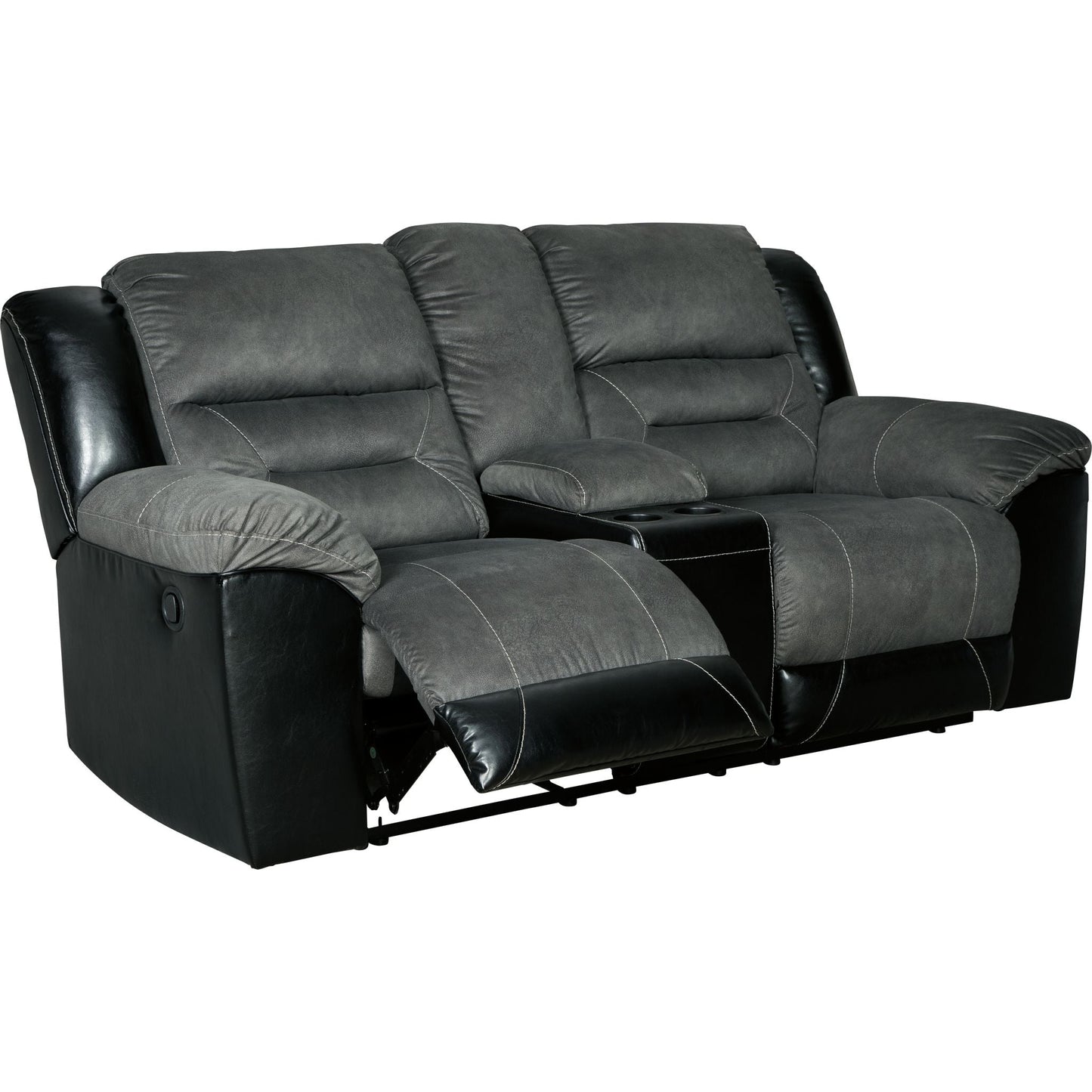 Causeuse inclinable Earhart avec console - Ardoise