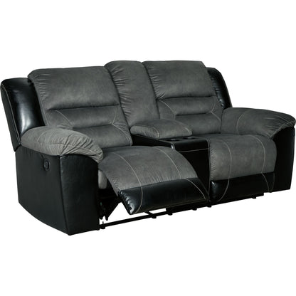 Causeuse inclinable Earhart avec console - Ardoise