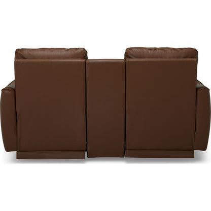 Causeuse inclinable électrique Arlo avec console - Valencia Biscotti