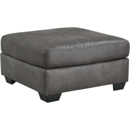 Pouf d'appoint surdimensionné Bladen - Ardoise
