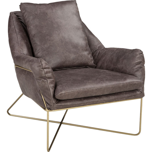 Fauteuil d'appoint Crosshaven - Gris foncé