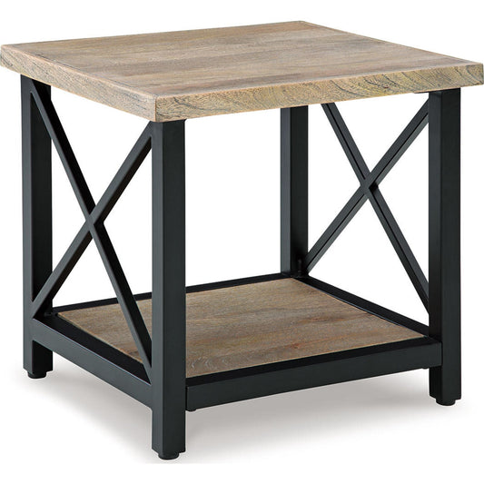 Table d'appoint Bristenfort - Marron/Noir