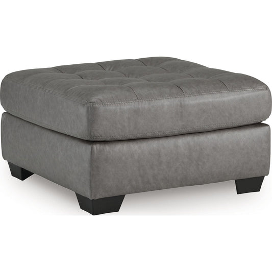 Pouf d'appoint surdimensionné Clairette Court - Alliage