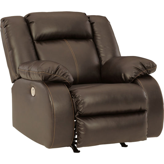 Fauteuil inclinable électrique à bascule Denoron - Chocolat