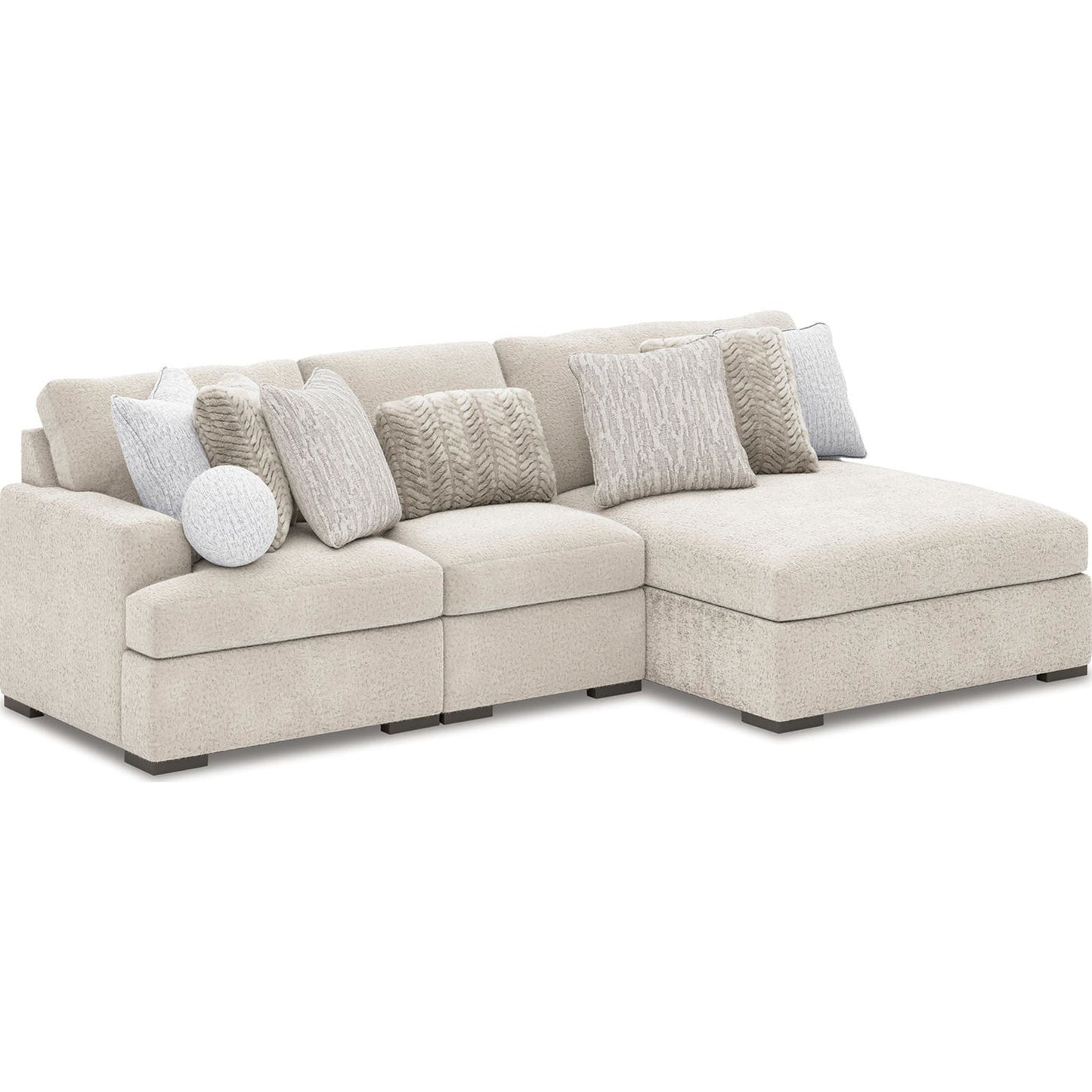 Canapé modulable 3 pièces Cuddle Plush avec méridienne
