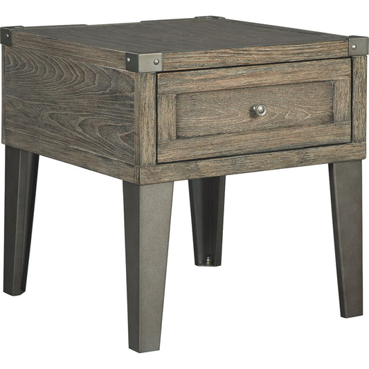 Table d'appoint Chazney - Brun rustique