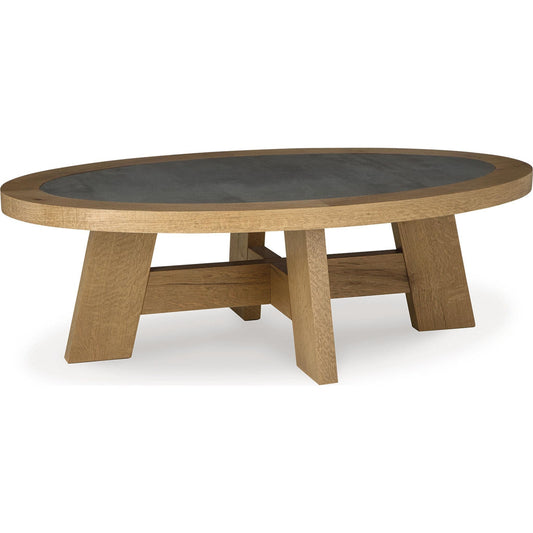 Table basse Brinstead - Marron clair