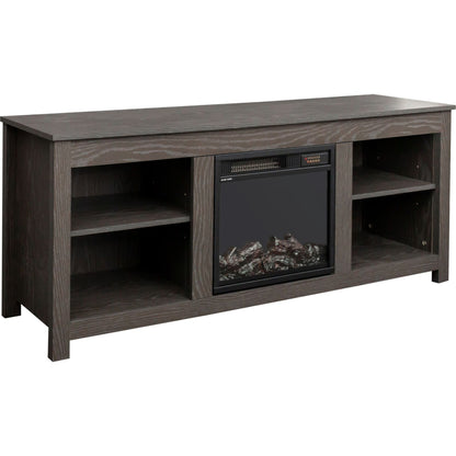 Meuble TV Brenna avec cheminée