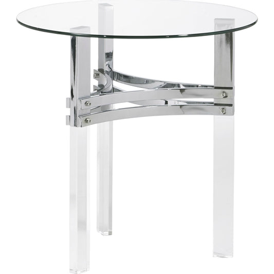 Table d'appoint Braddoni - Finition chromée