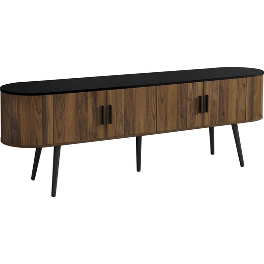 Meuble TV 72 - Noir/Marron