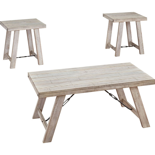 Tables Carynhurst (lot de 3) - Blanchi à la chaux