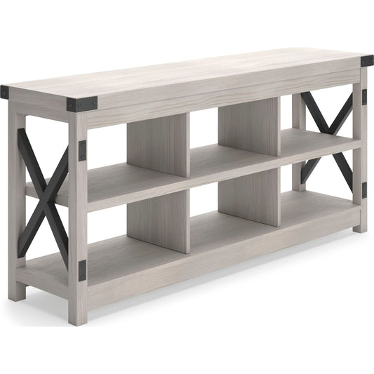 Meuble TV Bayflynn - Blanc/Noir