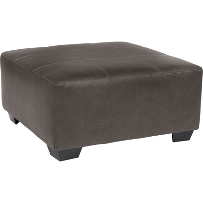 Pouf d'appoint surdimensionné Aberton - Gris