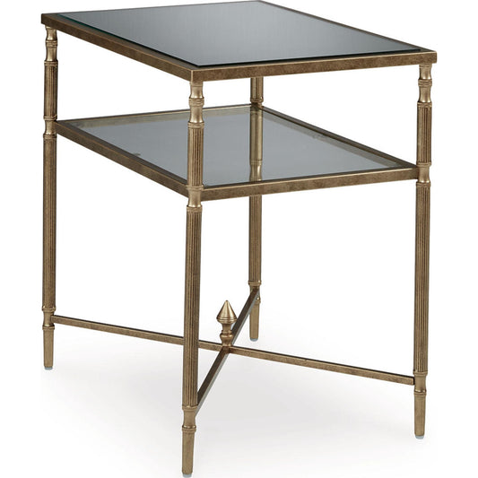 Table d'appoint Cloverty - Finition or vieilli