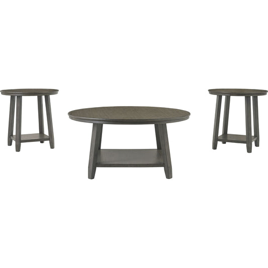 Tables Caitbrook (lot de 3) - Gris