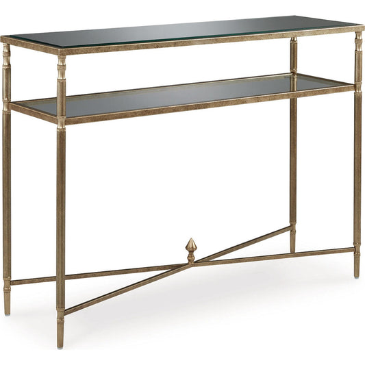 Table basse Cloverty - Finition or vieilli