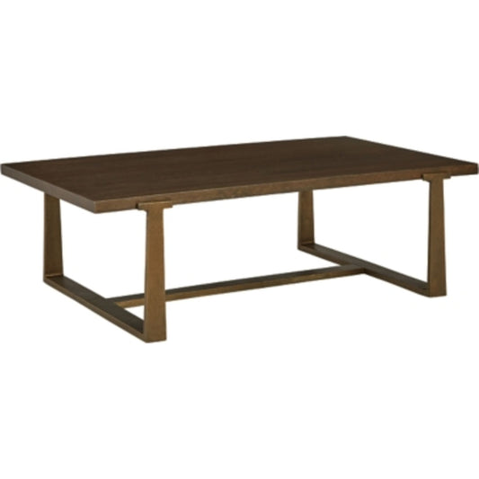 Table basse Balintmore - Finition marron/doré