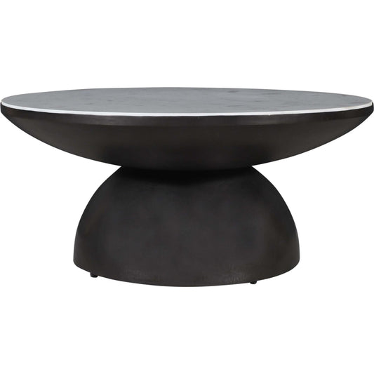 Table basse Circularity - Blanc et bronze