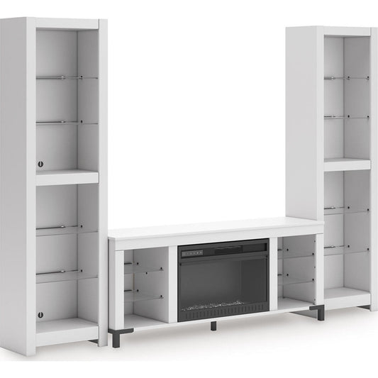 Meuble de divertissement 3 pièces Brollevi - Blanc