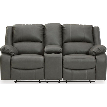 Causeuse inclinable électrique avec console Calderwell - Gris