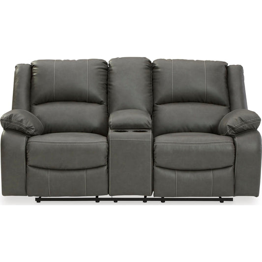 Causeuse inclinable électrique avec console Calderwell - Gris