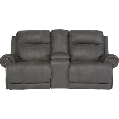 Causeuse inclinable austère avec console - Gris
