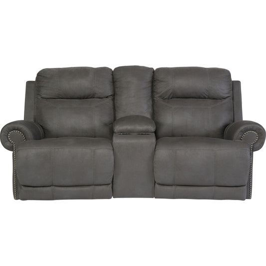 Causeuse inclinable austère avec console - Gris