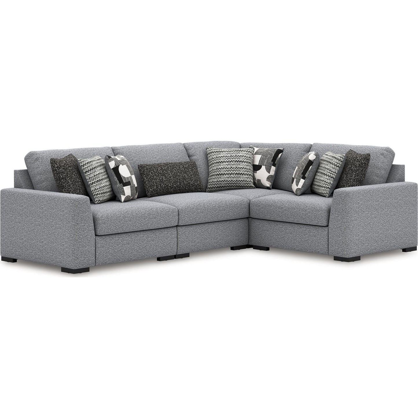Canapé modulable Bealton 4 pièces - Sel et poivre