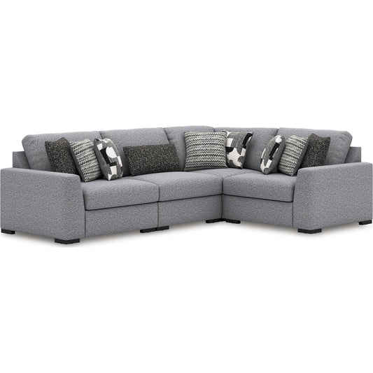 Canapé modulable Bealton 4 pièces - Sel et poivre