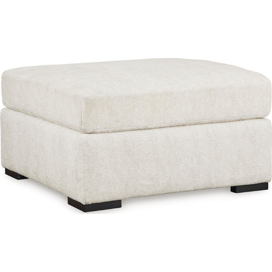 Pouf d'appoint surdimensionné Chessington - Ivoire