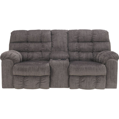 Causeuse inclinable avec console Acieona - Ardoise