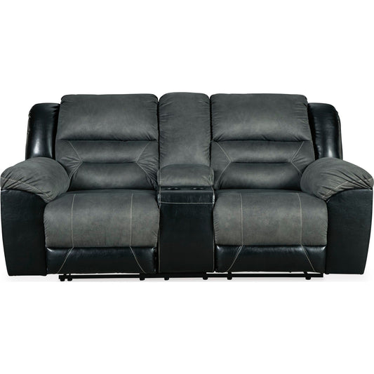 Causeuse inclinable Earhart avec console - Ardoise
