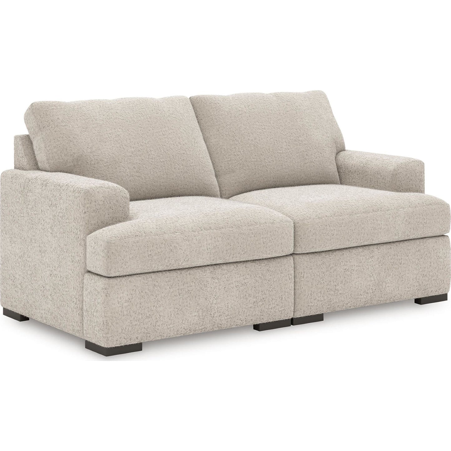 Canapé d'angle modulaire 2 pièces Cuddle Plush - Arctic