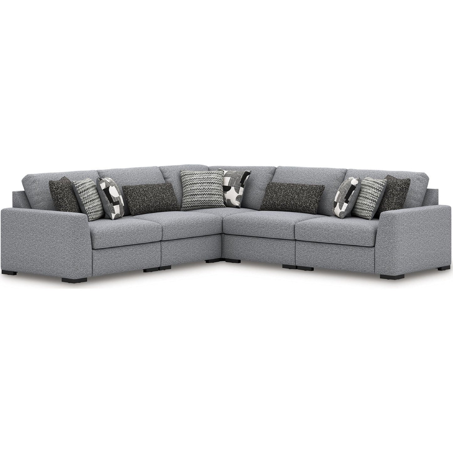 Canapé modulable Bealton 5 pièces - Sel et poivre
