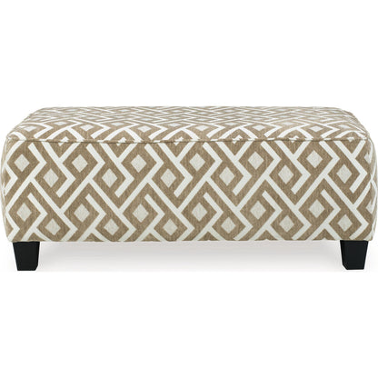 Pouf d'appoint surdimensionné Dovemont - Mastic