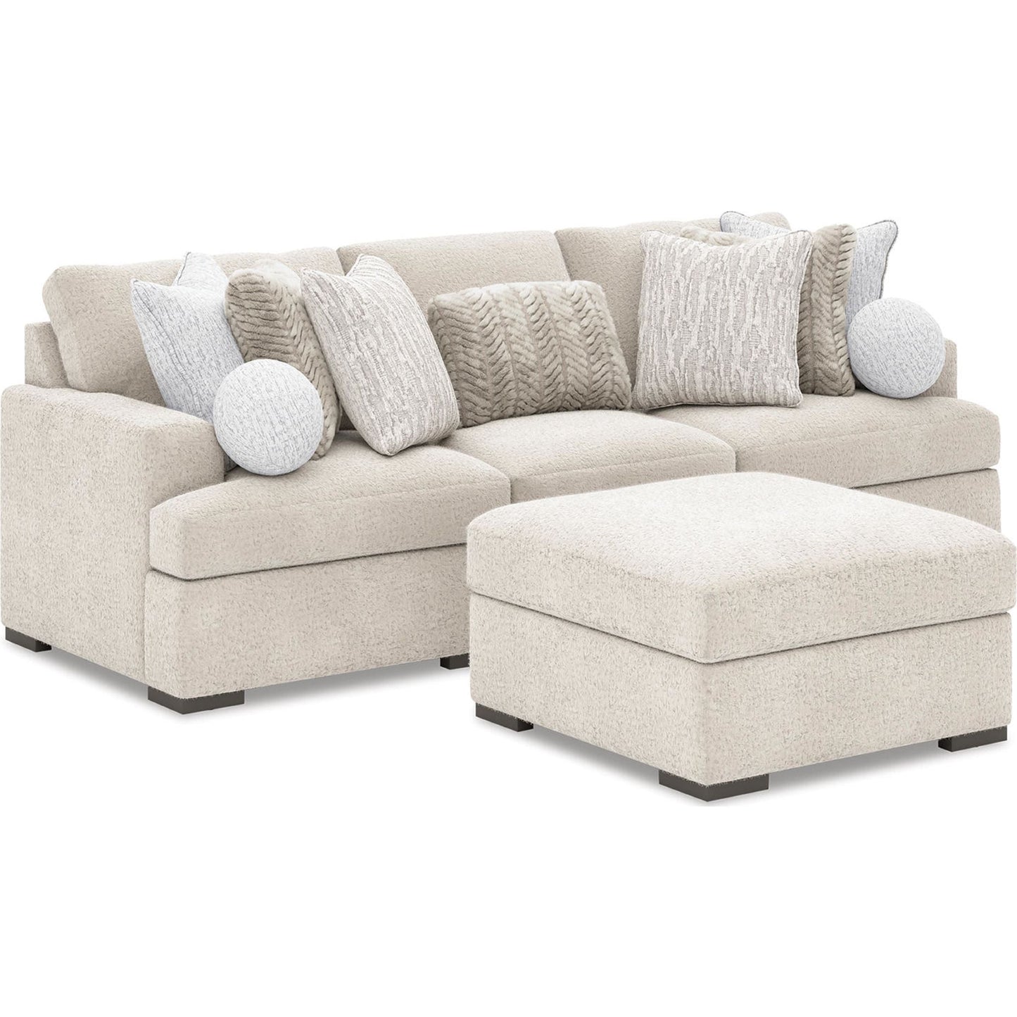 Canapé d'angle modulaire 3 pièces Cuddle Plush - Arctic