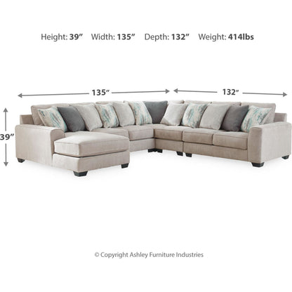 Canapé modulable Ardsley 5 pièces avec méridienne