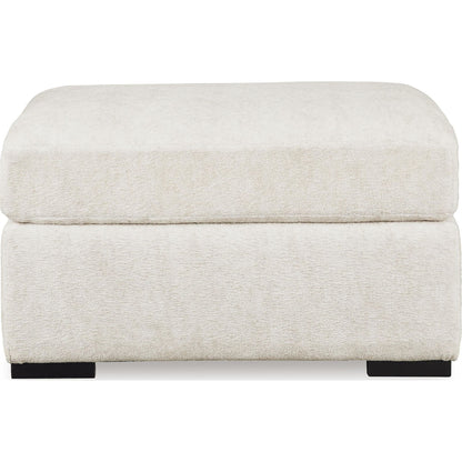 Pouf d'appoint surdimensionné Chessington - Ivoire