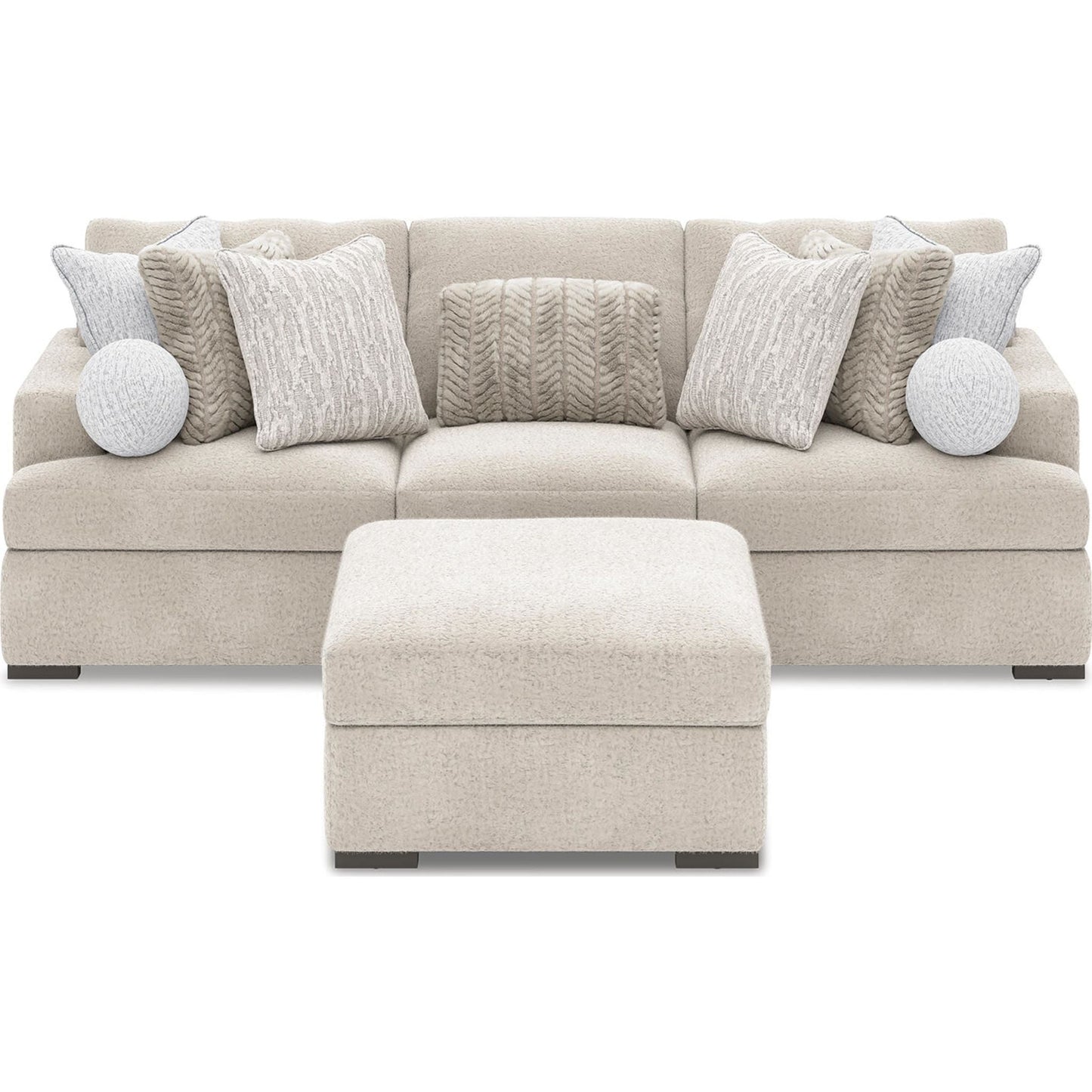 Canapé d'angle modulaire 3 pièces Cuddle Plush - Arctic