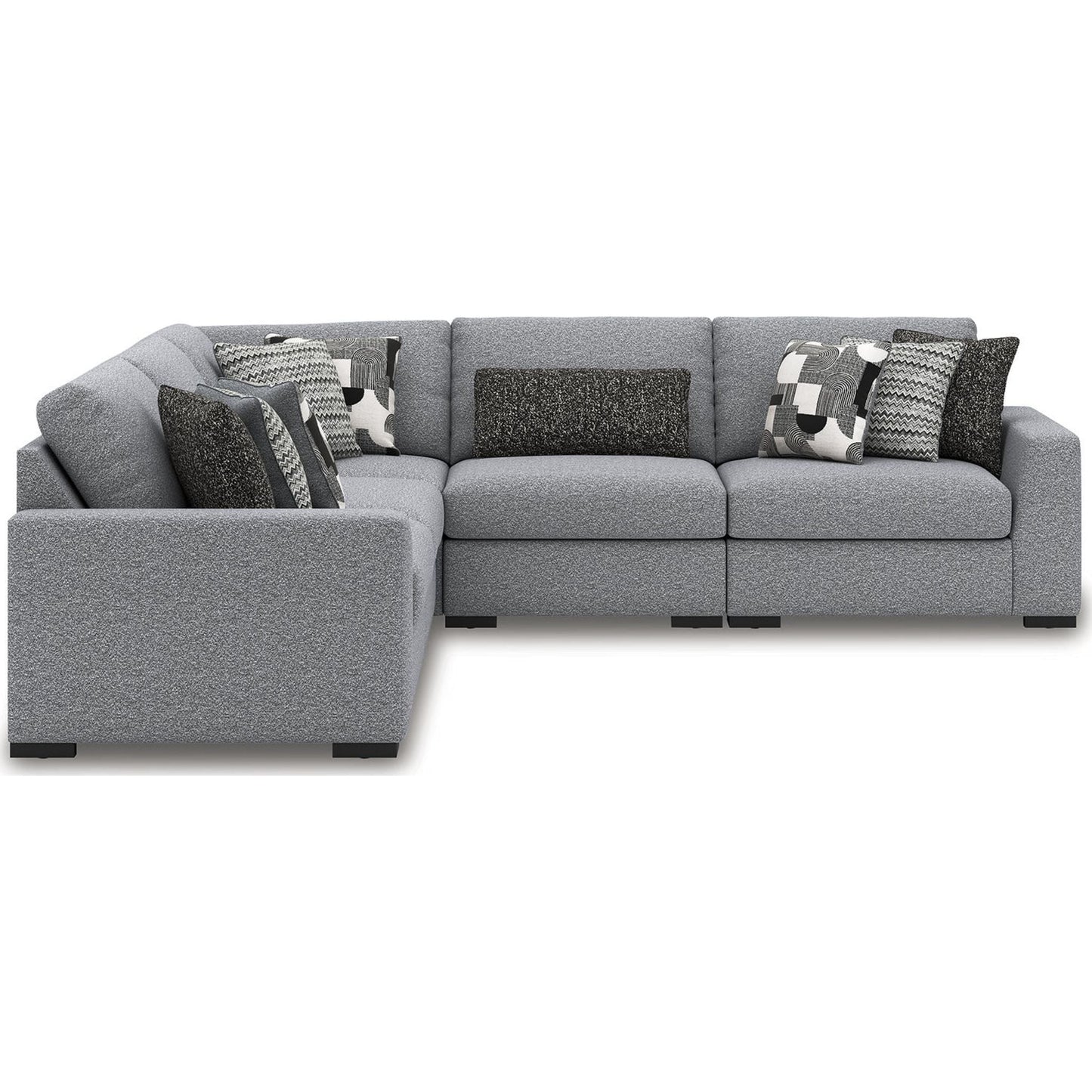 Canapé modulable Bealton 5 pièces - Sel et poivre