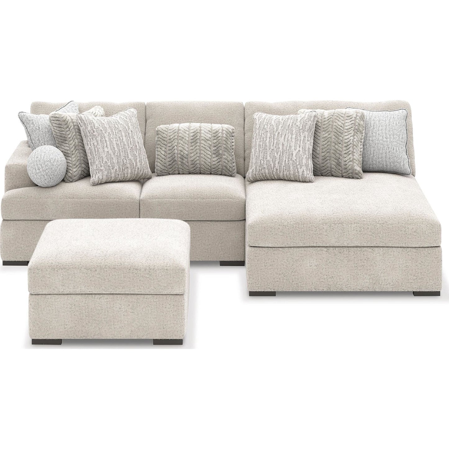 Canapé modulable 3 pièces Cuddle Plush avec méridienne