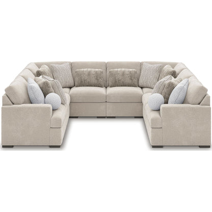 Canapé modulable Cuddle Plush 8 pièces avec poufs - Arctic